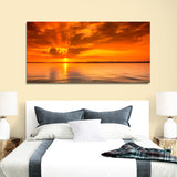 Beautiful Sunrise with River Canvas Wall Painting