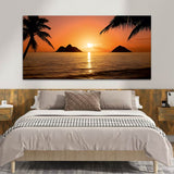 Beautiful Sunrise with River & Tree Canvas Wall Painting & Arts