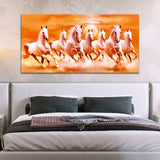 Seven Horses Running Abstract Canvas Wall Painting & Arts