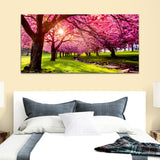 Beautiful Pink Tree Canvas Wall Painting