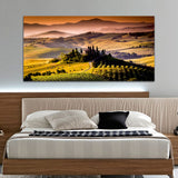 Green Forest and Mountain Canvas Wall Painting
