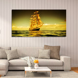 boat canvas wall painting1