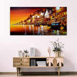 Abstract Night City Canvas Wall Painting