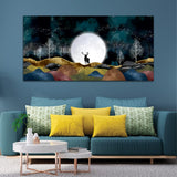 Beautiful Tree with Blue Sky Canvas Wall Painting