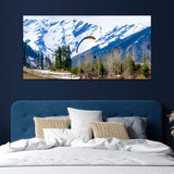 Beautiful Mountain Tree with Snow Canvas Wall Painting