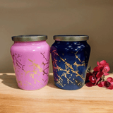 Mithilashri Decorative Storage Jar- Set of 2 (600 ml)