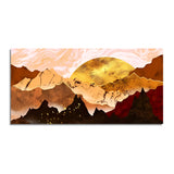 Golden Mountain Canvas Wall Painting