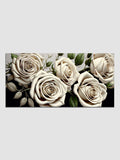 White Rose Canvas Wall Painting & Arts