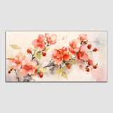 Rose Flower Blue-Grey Canvas Wall Painting