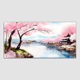 Pink with Blue sky Canvas Wall Painting