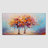 Beautiful Colorful Tree with Blue Sky Wall Painting