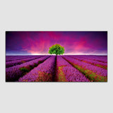 Single Tree with Garden Canvas Wall Painting & Arts