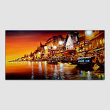 Abstract Night City Canvas Wall Painting