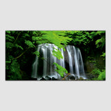 Waterfall Green Forest Canvas Wall Painting