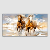 Two Running Horses Wall Paintings and Arts
