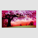 Beautiful Pink Tree Canvas Wall Painting
