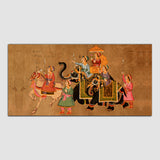 Traditional Rajasthani Art Canvas Wall Painting