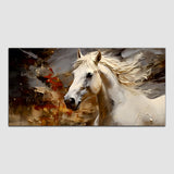 Beautiful White Horse Canvas Wall Painting & Arts
