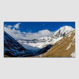 White Mountain with Snow Canvas Wall Painting
