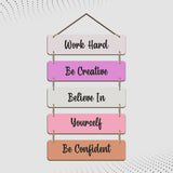 Work Hard Vibes Quotes Designer Wooden Wall Hanging
