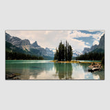 Beautiful Forest Tree with Mountain Canvas Wall Painting