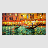 Beautiful Boat under Water Canvas Wall Painting