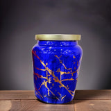 Mithilashri Decorative Blue Storage Jar(600 ml)