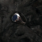 Blue Sapphire (Neelam) Sterling Silver (92.5% Purity) Ring Lab Certified ADJUSTABLE RING