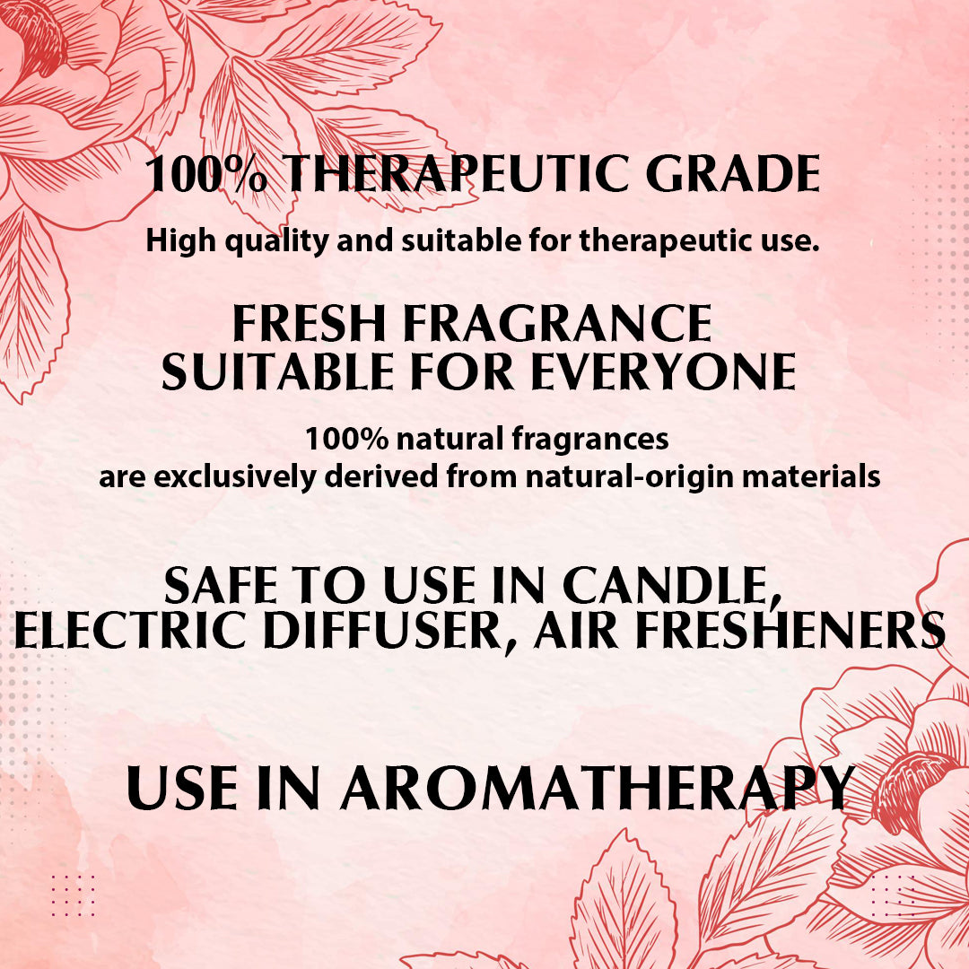 Rose Essential Oil For Skin, Hair Care, Home Fragrance, Aroma Therapy 15ml (Pack of 2)