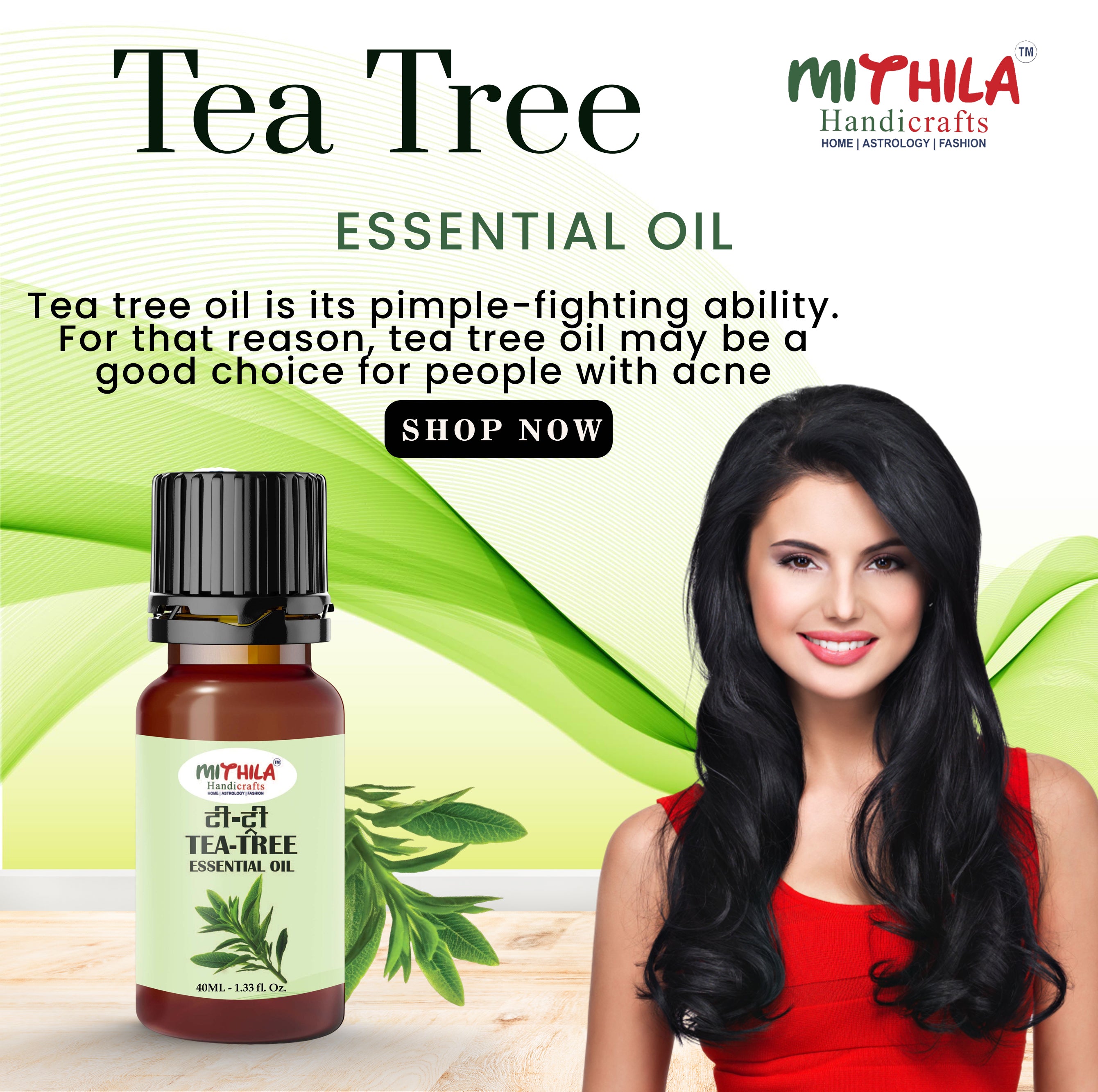 Tea Tree Essential Oil For Skin, Hair Care, Home Fragrance, Aroma Therapy 30ml