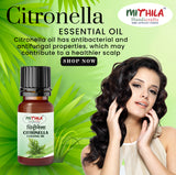 Citronella Essential Oil For Skin, Hair Care, Home Fragrance, Aroma Therapy, 15ml X 2 pcs (Total 30ml)