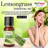 LemonGrass Essential Oil For Skin, Hair Care, Home Fragrance, Aroma Therapy 15ml (Pack of 2)