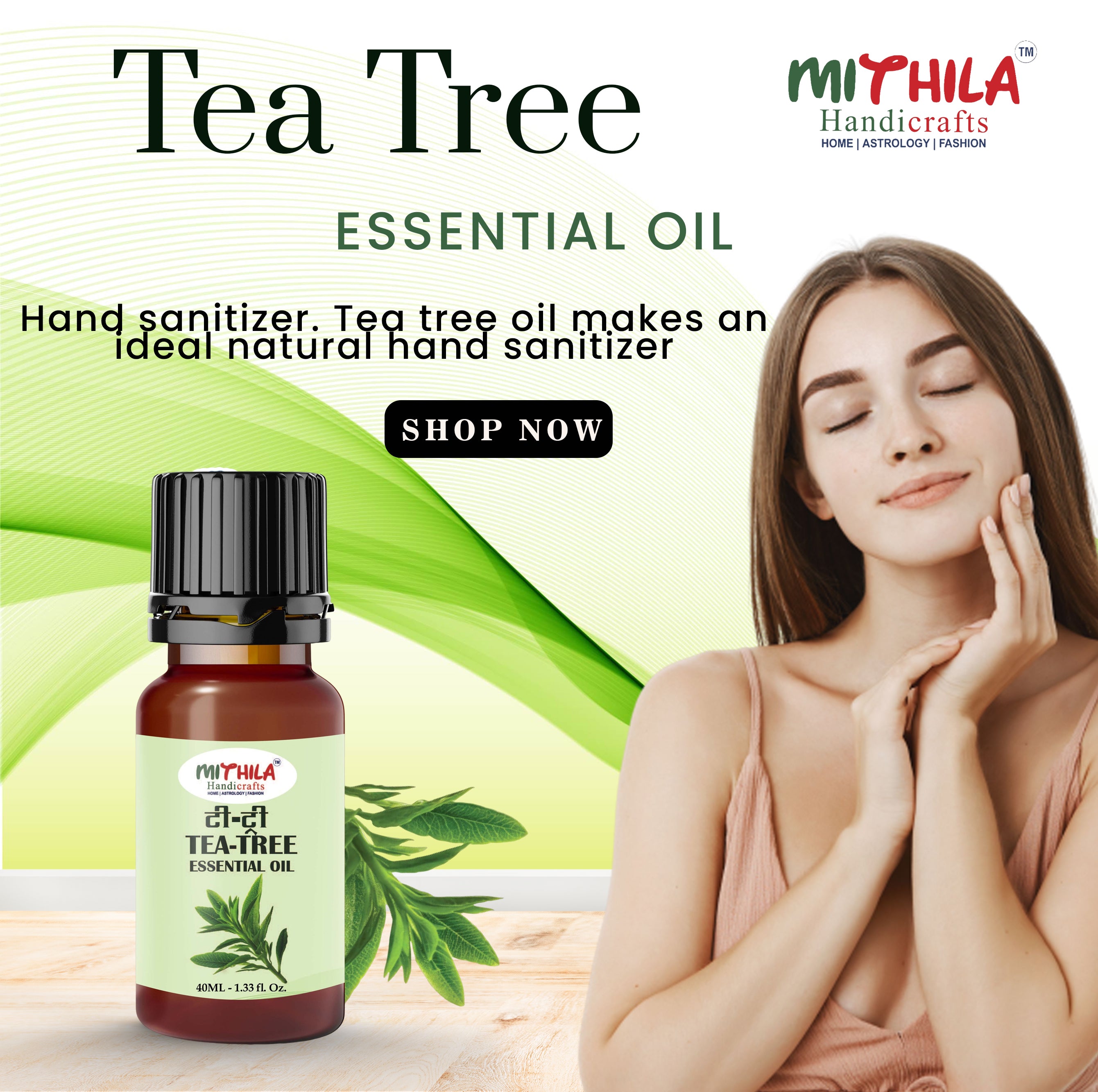 Tea Tree Essential Oil For Skin, Hair Care, Home Fragrance, Aroma Therapy 30ml