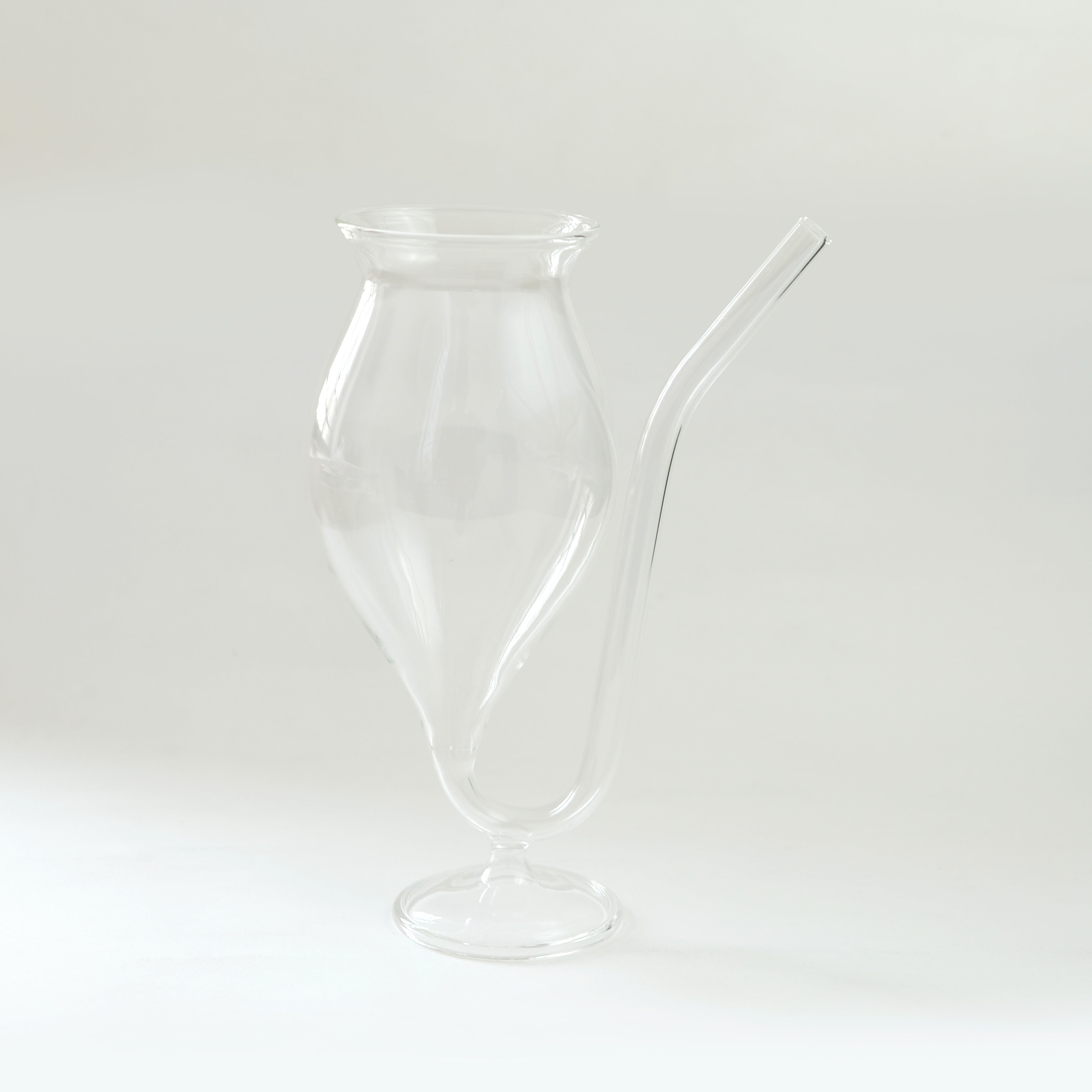 Mithilashri Borosilicate Vampire goblet with Built-in straw (400 ml)