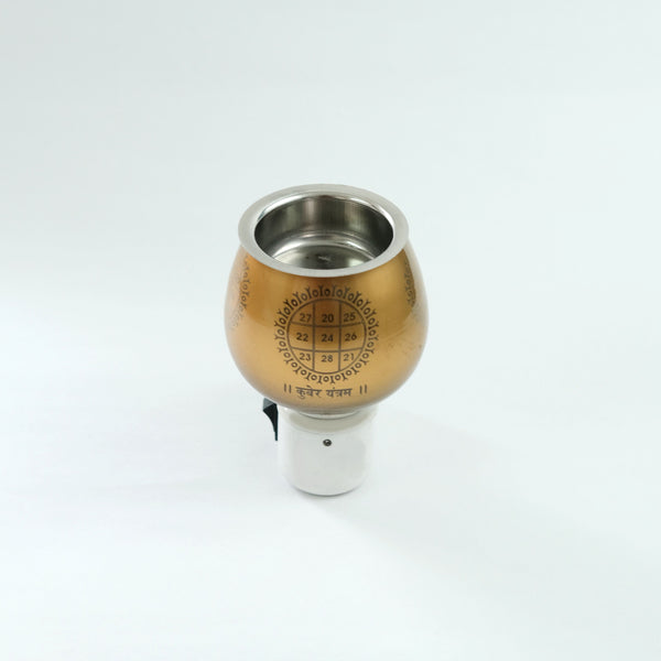 Mithilashri Kuber Yantra Aroma Burner Set (Electric Burner)- with four different fragrant oil (5ml)