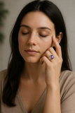 Amethyst Sterling Silver Ring – Lab Certified | 92.5% Pure | Adjustable