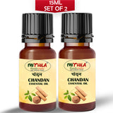 Sandalwood Essential Oil For Skin, Hair Care, Home Fragrance, Aroma Therapy 15ml (Pack of 2)