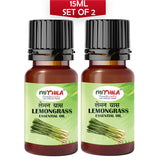 LemonGrass Essential Oil For Skin, Hair Care, Home Fragrance, Aroma Therapy 15ml (Pack of 2)