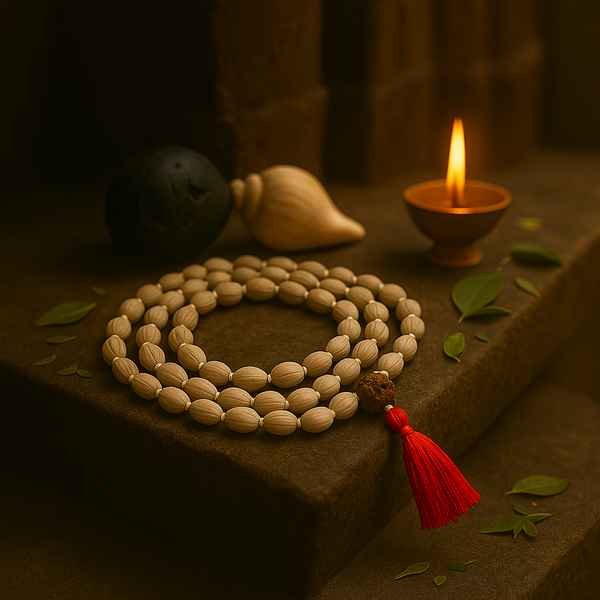 Vaijanti Mala – 108 Beads | Sacred Forest Seeds | For Victory, Devotion & Divine Grace