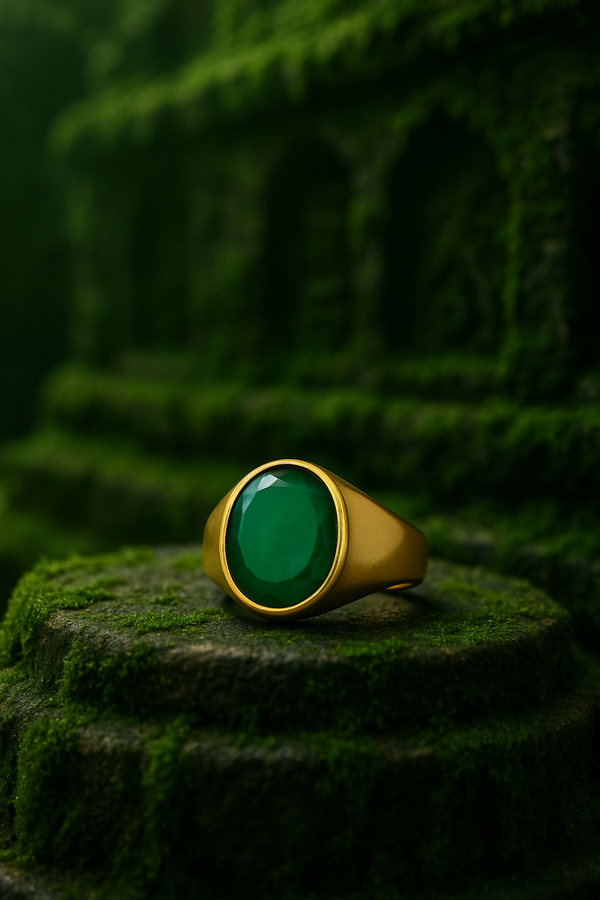 Emerald (Panna) Panchdhatu Ring | Lab Certified | Adjustable