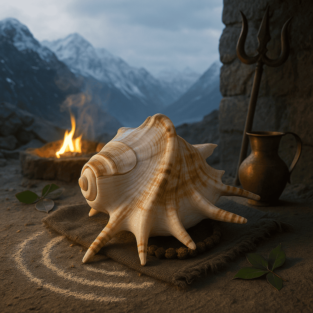 Panchmukhi Shankh |  Symbol of Divine Protection & Power
