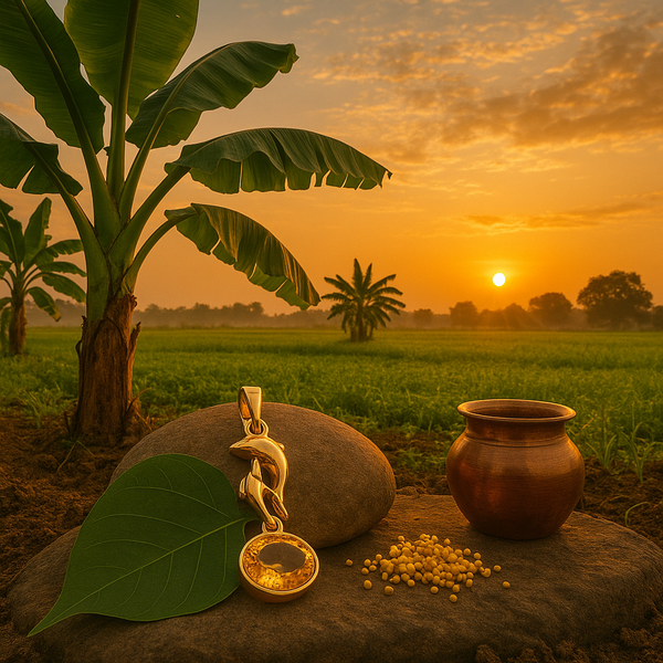 Citrine Panchdhatu Pendant – Jupiter Planet Remedy | Lab Certified