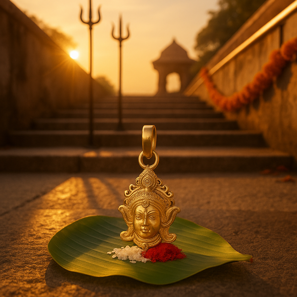 Nav Durga Panchdhatu Pendant – Divine Protection & Energy | Lab Certified