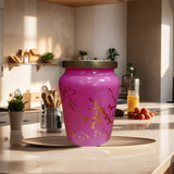 Mithilashri Decorative Pink Storage Jar(600 ml)