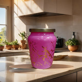 Mithilashri Decorative Pink Storage Jar(600 ml)