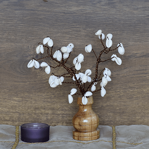 Kauri Bouquet-Natural Kaudi-Conch-27 Beads