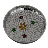 Mithilashri Elegant Glass Mirror Tray for Home Decoration, Festivals, Party Celebrations. (Only Tray)
