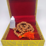 Mithilashri Seven Face Rudraksha Mala Natural saath Mukhi Rudraksha Mala {Beads 108+1} 6mm Rudraksh Jaap Mala