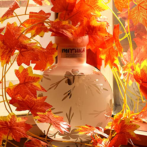 Round Glass Vase - Large - Frosted - 20X16 Cm