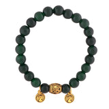 Green Jade 2 With Pendant Bracelet Natural Gemstone
